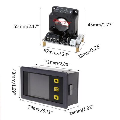 DC 0-90V 0-100A Digital Multimeter Voltmeter Ammeter YWatt P