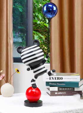 现代样板房书柜客厅玄关装饰品卡通摆设轻奢Q创意家居配饰摆件