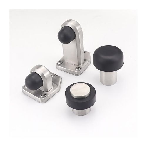 304不锈钢门i顶免打孔防撞门挡硅胶门阻化妆室门吸玻璃门橡胶门碰