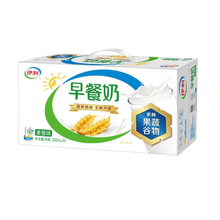 【6月新货】伊利早餐奶麦香核桃味250ml*24盒节日送礼早餐搭档B