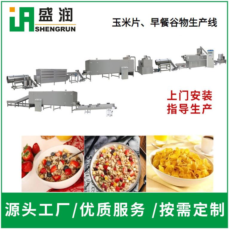 新物燕麦片款生产WBT机器涂糖玉片加工设备米杂粮谷球生产线