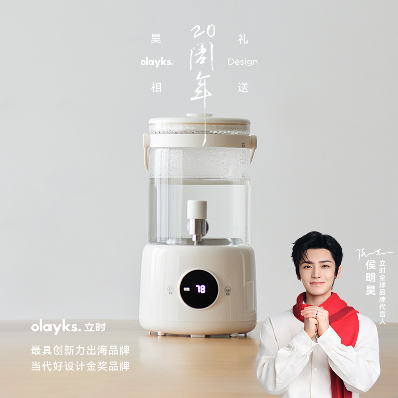 olayks立时电热水壶烧水壶