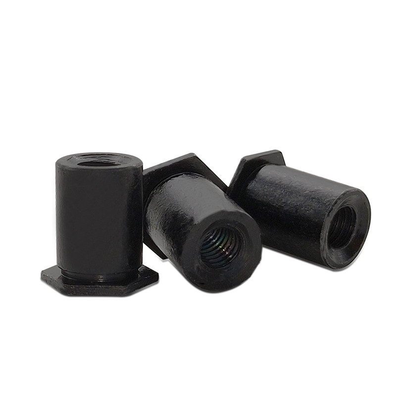 定制碳钢镀黑锌盲孔压铆螺母柱bso-m2m2.5m3m4m6*3/4/5~22.5螺