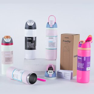新款Owala双层真空吸管保温杯户外运动水壶 健身车载冷热吸管水杯