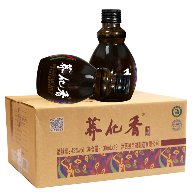 兰益松荞小胖荞花香酒荞化香苦荞酒云南特产139ml*12瓶 42°