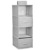 Four-Tier Gray Hanging Organizer + 2 Gray Drawers