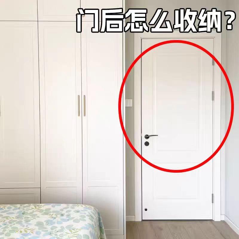 门后挂钩免打孔强力承重挂衣钩悬挂卧室门后挂包衣帽收纳置物挂架