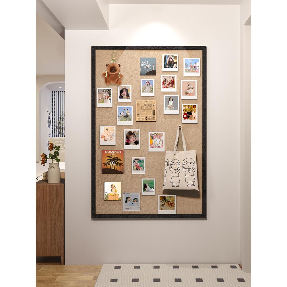 照片墙背景板毛毡板毛毡墙贴软木板羊毛毡墙贴拍立得照片墙创意文