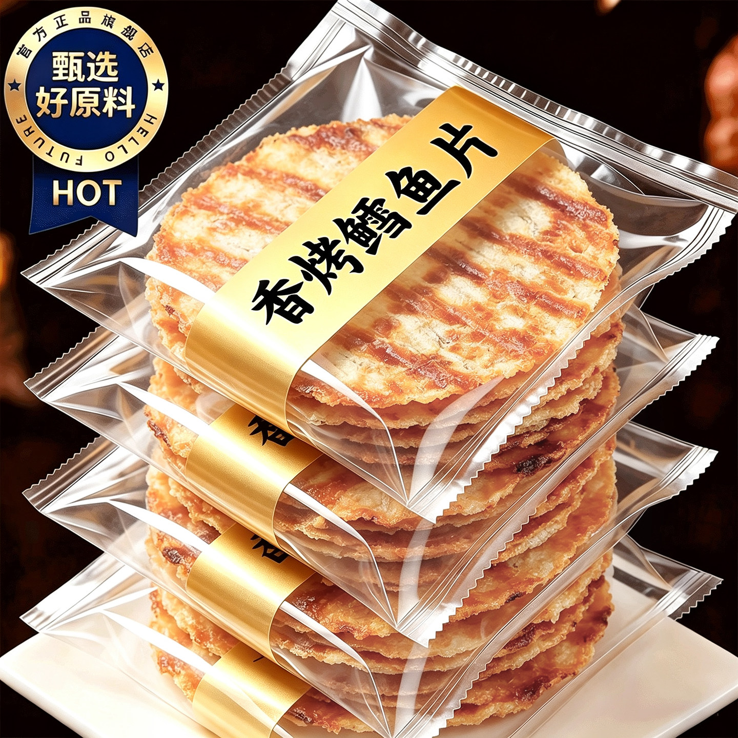 山姆达同款!炭烤鳕鱼片即食零食