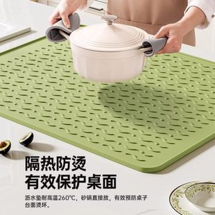 台面厨房柜垫垫微波炉防油隔热垫子防烫烤箱长方形垫硅胶垫防滑垫