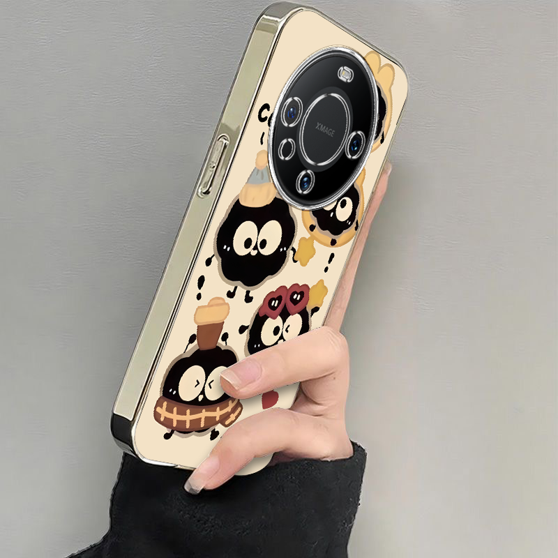 华为Mate60液态硅胶可爱手机壳