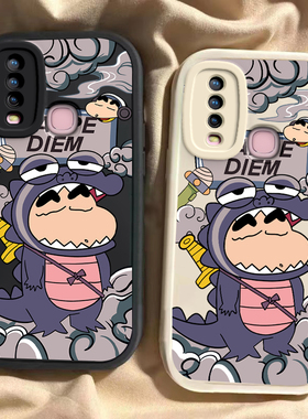 VIVOY12#2019手机壳Y15硅胶Y17全包Y30g软壳Y31S防摔Y31S标准版T1T2版网红爆款Y30卡通可爱情侣高级鳄鱼小新