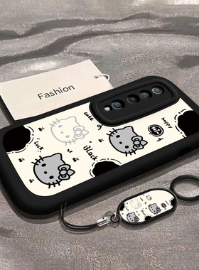 适用小米8/8se/9/9Tpro手机壳小米10硅胶10S全包10pro软壳爆款10青春至尊版防摔CC9pro防滑10T新年黑色KT猫