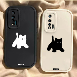 华为nova6/5/4/3/2手机壳硅胶nova5ipro全包5Z5T防摔5pro高级nova4e爆款nove3e3i网红小众男女通用新款黑白喵