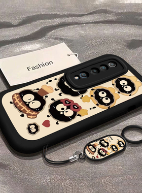 适用小米8/8se/9/9Tpro手机壳小米10硅胶10S全包10pro软壳爆款10青春/至尊版防摔CC9pro防滑10T网红戴帽煤球