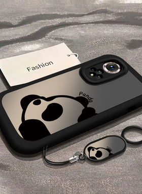 适用荣耀50新款50pro手机壳50se全包x50硅胶X50i网红X50i+爆款X50proX50GT畅玩50/m时尚小众50plus渐变大脸熊