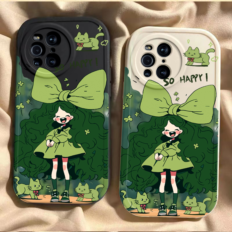 OPPOFindX3硅胶少女甜美手机壳