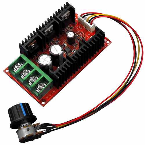 9-50V 40A 2000W HHO控制器 PWM直流电机调速器 外接调速开关