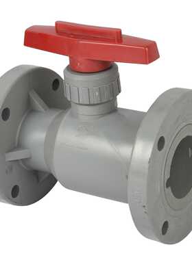 气动CPVC法兰球阀DN80塑料浮动球球阀门石油化工耐腐蚀球阀