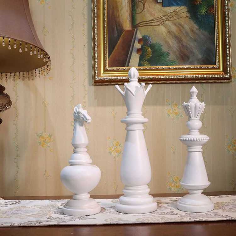 北欧三件套国际象棋书房办公室个性摆件现代简约家居装饰工艺品