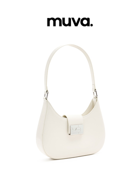 MUVA真皮小众设计师高级感腋下包2023新款法式百搭单肩包包女M206