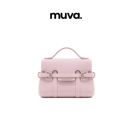 muva迷你真皮多背法通勤双肩包