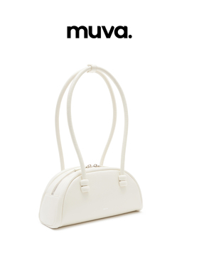 muva法棍腋下包 女小众高级感波士顿包饺子包2023新款真皮单肩包