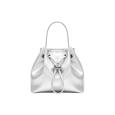 MUVA斜挎水桶包女新品手提包包高级感小众真皮MU-166