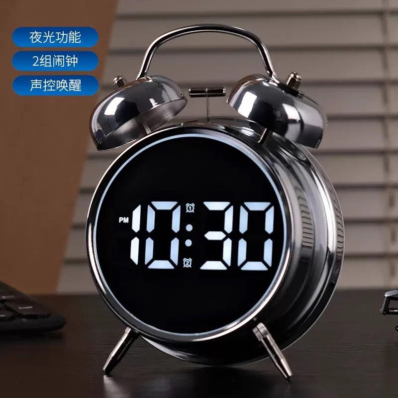 德国大音量闹钟新款时钟起床神器图片