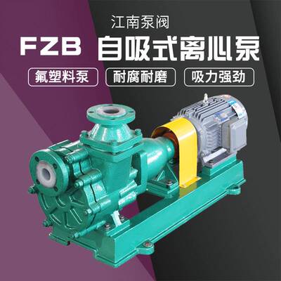 现货100FZB-30卧式氟塑料泵 化工打液泵 耐腐蚀自吸污水提升泵
