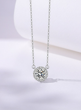 原创S925纯银锆石项链送女友礼物