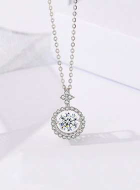 小众莫桑钻S925纯银锁骨链女款