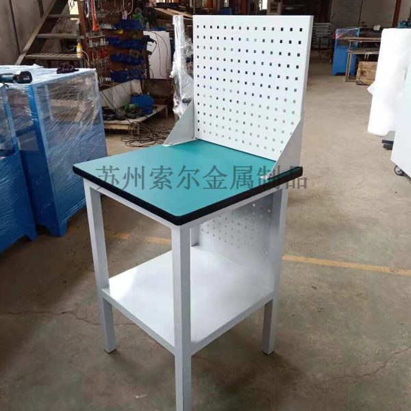 桌工作五金工具挂板桌子复合物料方管工作台面挂板桌工作展示架桌