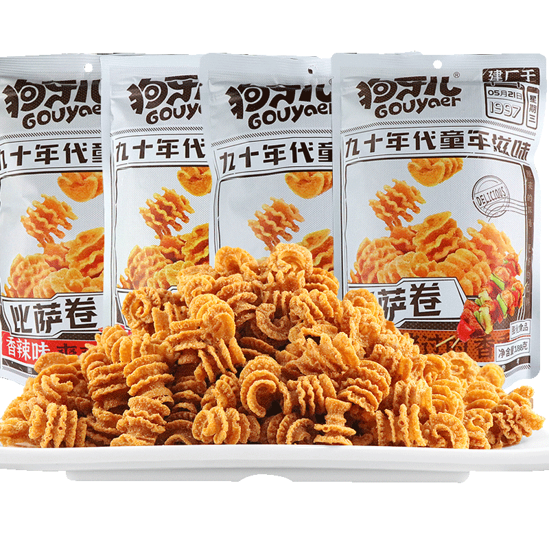 狗牙儿比萨卷大包装多种口味锅巴