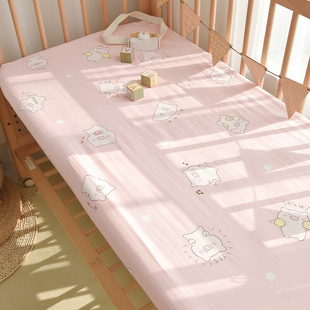 婴儿床笠纯棉新生宝宝拼接床单可定制儿童床上用品U换洗床垫保护