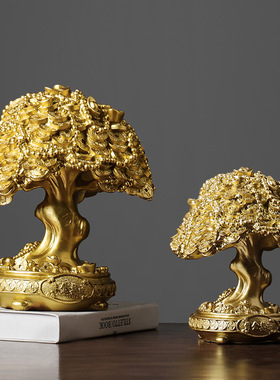 欧式发财树仿真树脂摆件