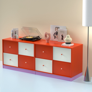 独也/Montana斗柜北欧风极简定制多巴胺家具床头柜电视柜八斗柜