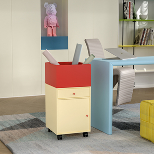 独也/Montana可移动书柜多巴胺边柜带轮文件柜收纳柜儿童床头柜
