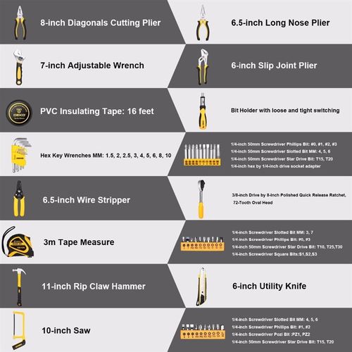 DEKO DKM168 Skocket Wrench ool Set Auto Repair Mixed ool C