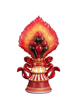 吉祥摩尼宝酥油灯摆n件LED仿真火苗居家佛堂办公送礼藏式家居树脂