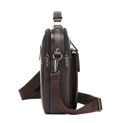Genuine Leather Messengerv Bag Mens Shoulder Bags for Men F