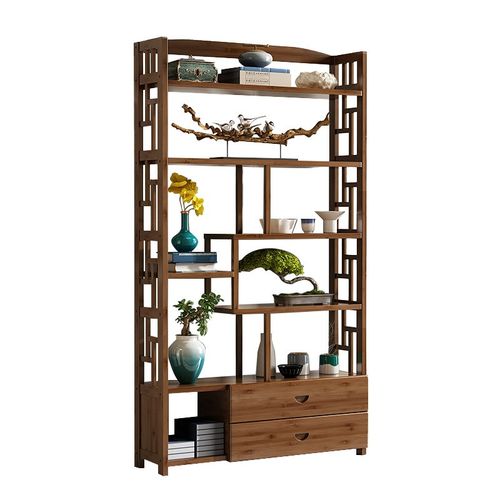 入户玄关置物架家用实木现代新中E式屏风隔断客厅进门卧室遮挡