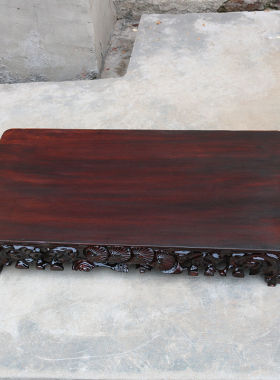 极速a051 大型石头s奇石底座加大长方形纯实木可挖槽摆件底座