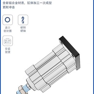 后法兰型 CP96SG CP96SDG SMC型 标准附件气缸 CP96g系列