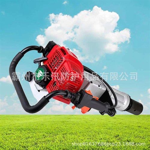 河道加固便捷式打桩机新型汽油手持式打桩器河S堤抢险抗洪压桩机