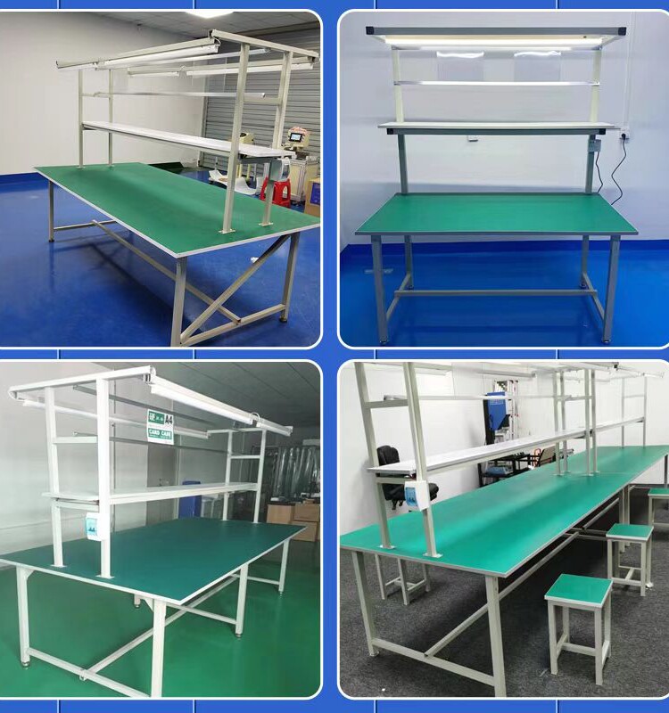定制防静电工作台操作台装配车间质检台流水线检验桌铝型材打包台
