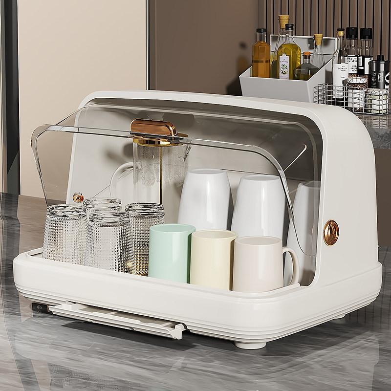 桌面杯子收纳置物架水杯收纳盒防尘玻璃杯茶杯托盘沥水杯架子杯架,厨房/烹饪用具,碗架,淘宝优惠券,粉丝福利购,淘宝优惠卷