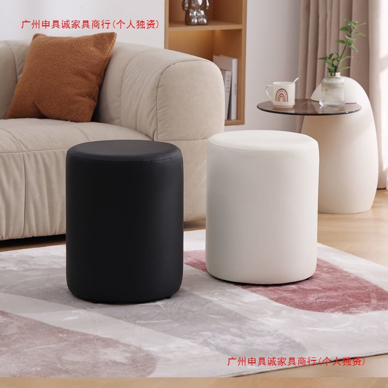 爆款轻奢化妆凳家用简约换鞋凳美甲凳卧室客厅试衣间梳妆沙发圆凳