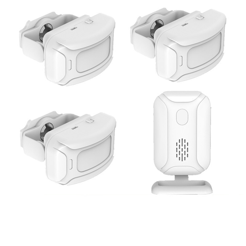 分体式门铃感应器店铺进门欢迎光临门口迎宾器红外防盗 三拖一