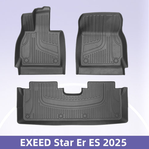 适用于奇瑞星纪元 ES? 2025 3D全天候材质TPE汽车脚垫后备箱垫